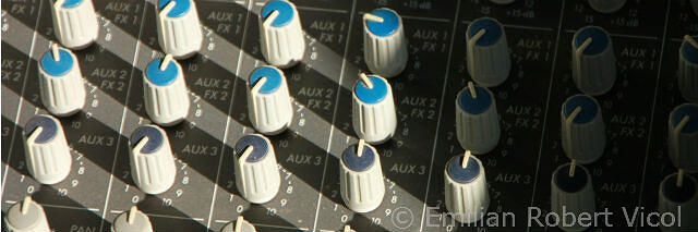 Knobs on a control board