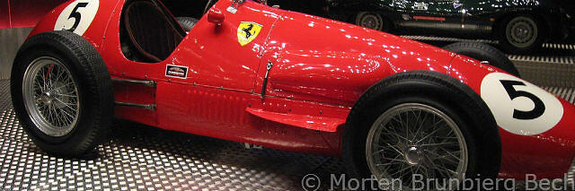 old Ferrari race car