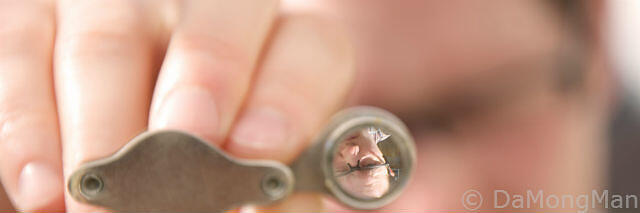 Small magnifying glass