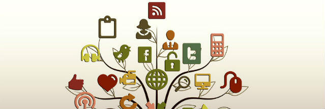 Various apps on a tree