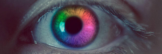 Multi-colored eye
