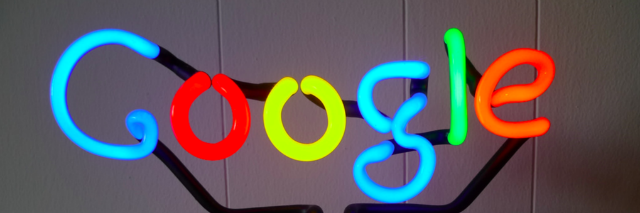 Neon Google sign