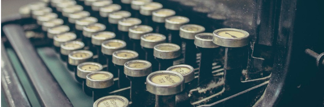 keys of a typewriter